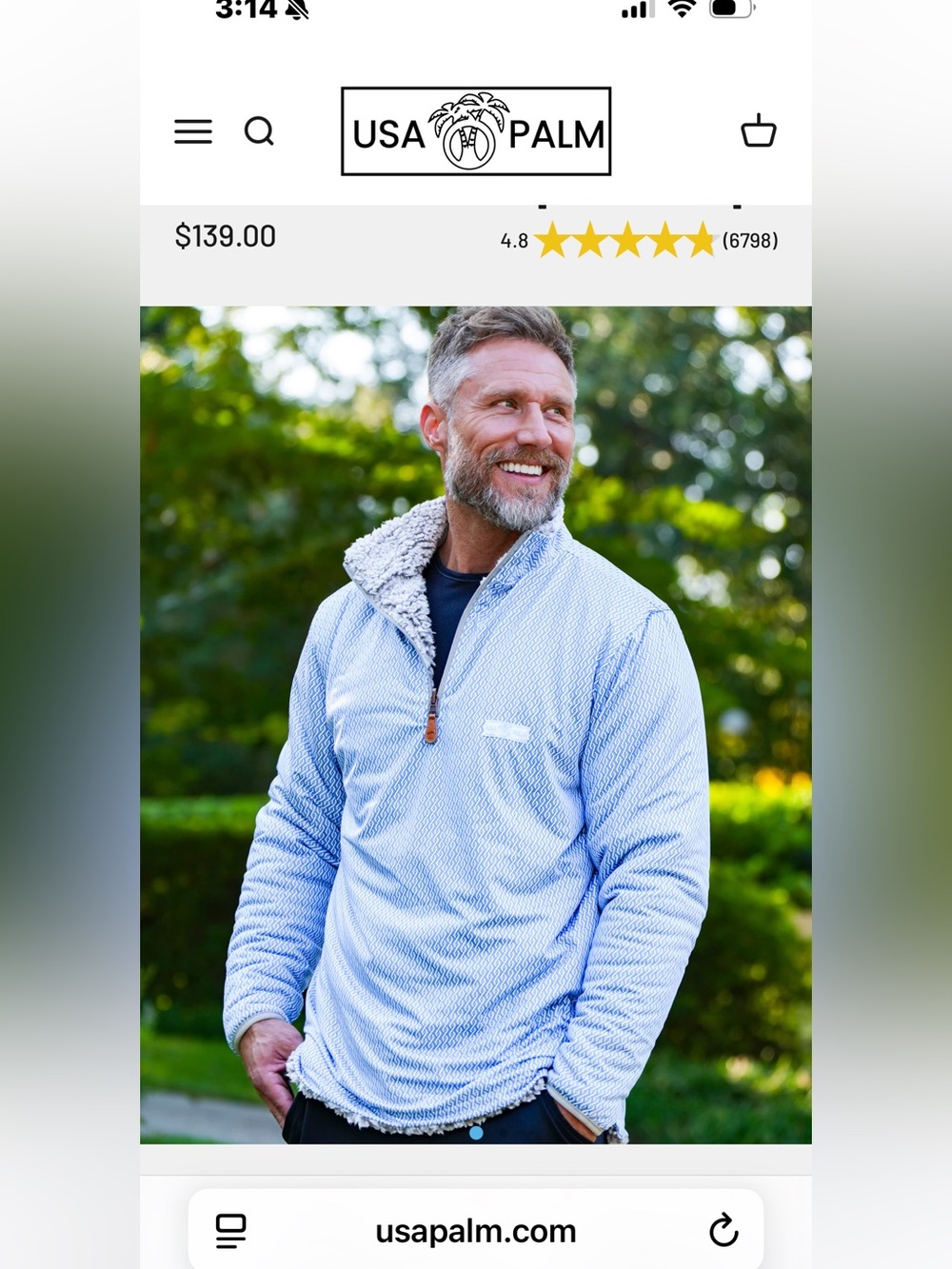 NWT men’s quarter zip reversible Sherpa pull over